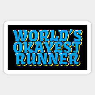 World's Okayest Runner Sticker